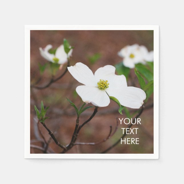 Dogwood-Blume in Bloom Paper Napkin Serviette (Vorderseite)
