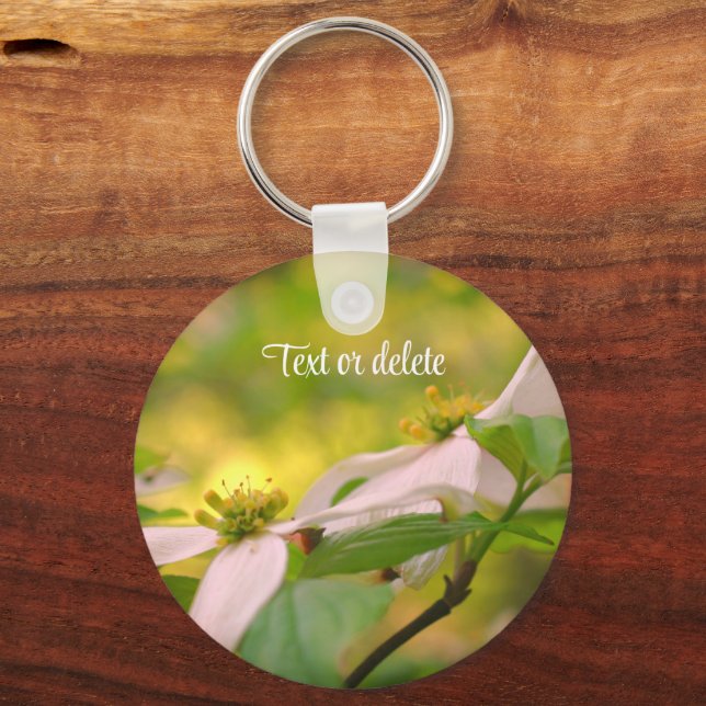 Dogwood-Blume Personalisiert Schlüsselanhänger (Vorderseite)