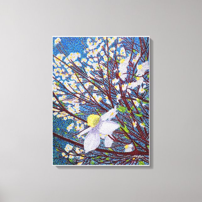 Dogwood-Blüten Leinwanddruck (Vorderseite)