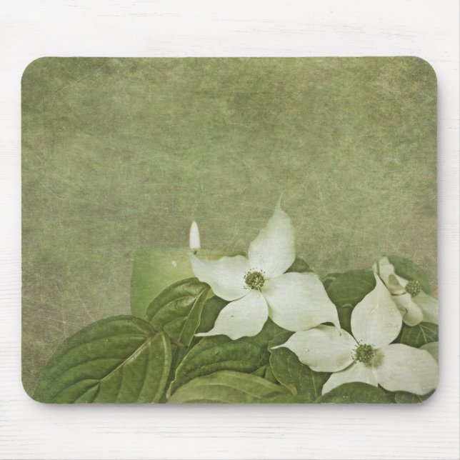 Dogwood-Blüten Mousepad (Vorne)