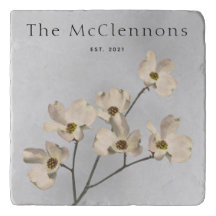 Dogwood Branch Stone Hintergrund Personalisiert