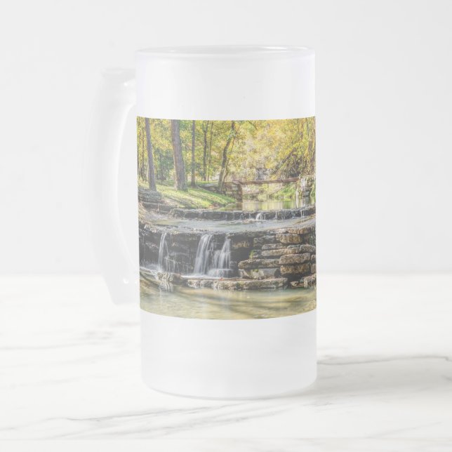 Dogwood Creek Herbst Mattiert Glass Beer Tasse (Vorderseite Links)