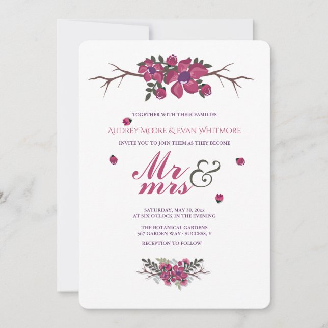 Dogwood-Einladung Einladung (Vorderseite)