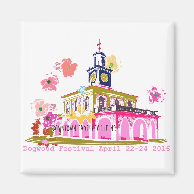 Dogwood Festival 2016 Downtown Fayetteville NC Magnet (Vorne)