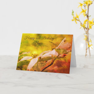 Dogwood Flower Art Carte d'anniversaire personnali