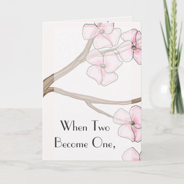 Dogwood-Hochzeit Einladung (Vorderseite)