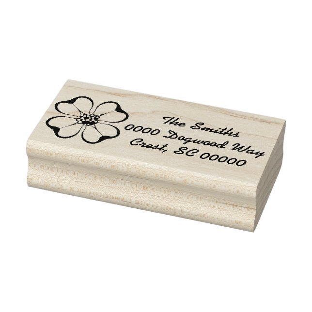Dogwood-Label Gummistempel (Stempel)
