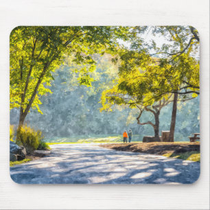 Dogwood Stroll Painterly Mousepad