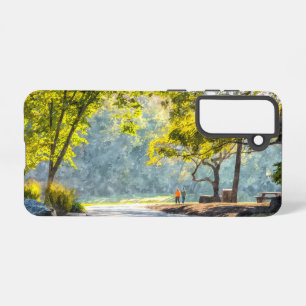 Dogwood Stroll Painterly Samsung Handy Case Samsung Galaxy Hülle