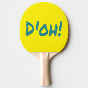 D'OH Funny Classic 90er Tischtennis Schläger