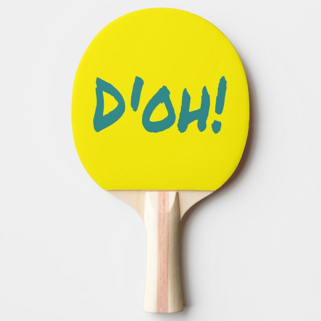 D'OH Funny Classic 90er Tischtennis Schläger (Vorderseite)