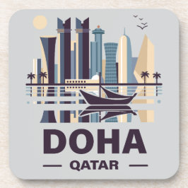 Doha-Halbinsel Katar Getränkeuntersetzer