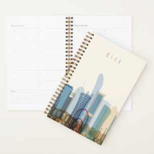 Doha, Katar City Skyline Planer