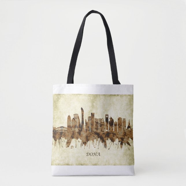 Doha Katar Cityscape Tasche (Vorderseite)