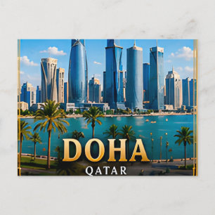 Doha Katar modernes Nahost-Escape 📍 Postkarte