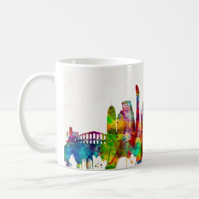 Doha Katar Skyline Kaffeetasse (Links)