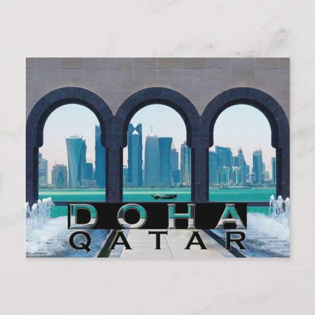 Doha Postkarte (Vorderseite)