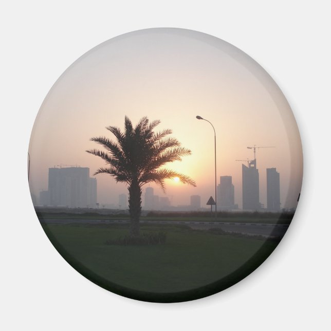 Doha-Sonnenaufgang Magnet (Vorne)
