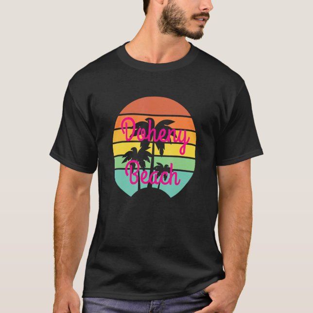 Doheny Beach Dana Point Vacation Surf Tropi T-Shirt (Vorderseite)