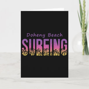 Doheny State Beach Surfer-Shirt, Retro Kalifornien Karte