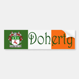 Doherty Coat of Arms Flag Autoaufkleber