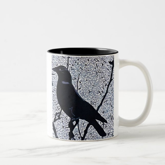 Dohlen-Dämmerungs-Tasse Zweifarbige Tasse (Rechts)