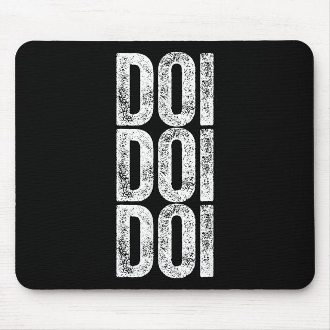 Doi Doi Doi Gehirnfäule Gen Alpha Slang 67 Sechs S Mousepad (Vorne)