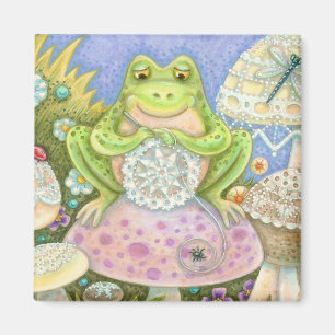Doilies Faire Un Carré FROG MAGNET À Domicile Hopp