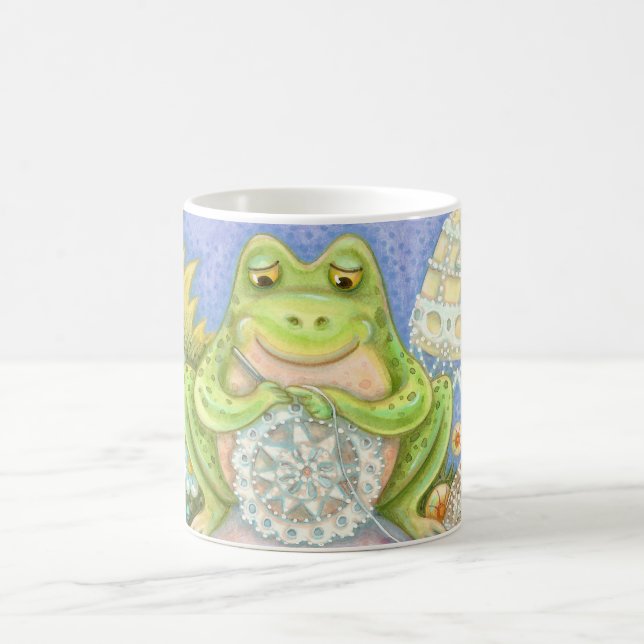 Doilies machen eine Hoppy Zuhause FROG RINGER TASS Kaffeetasse (Mittel)