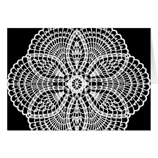 Doily Art Card (Vorderseite (Horizontal))
