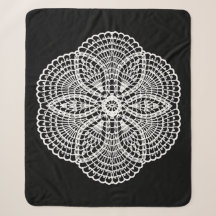 Doily Art Sherpa Blanket