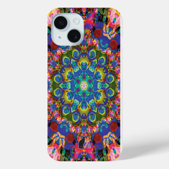 Doily Kaleidoscope iPhone Case (Rückseite)
