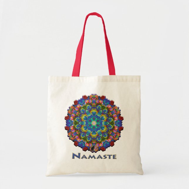 Doily Namaste Kaleidoskop Tragetasche (Vorne)