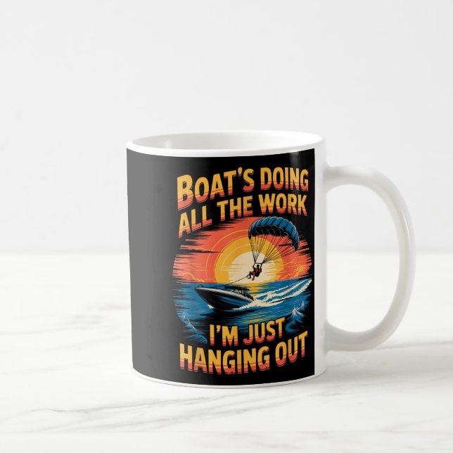 Doing All The Work Parasailer Paragliding Parasail Kaffeetasse (Rechts)