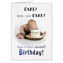 Doit Avoir Un Gâteau Drôle Carte Anniversaire