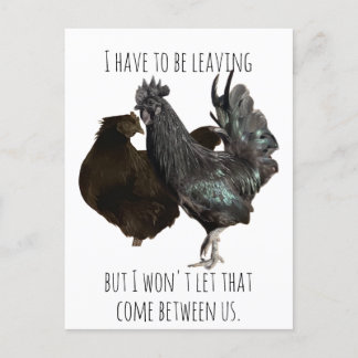 doit quitter la carte postale