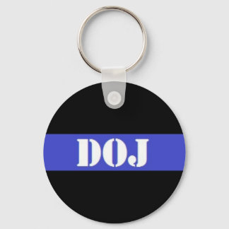 DOJ Thin Blue Line Schlüsselanhänger