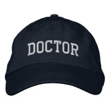 Doktor bestickt Baseballhut / Cap - Marine