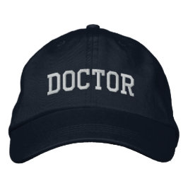 Doktor bestickt Baseballhut / Cap - Marine Bestickte Kappe