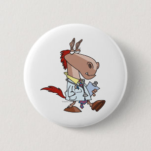 Doktor-Cartoon Button