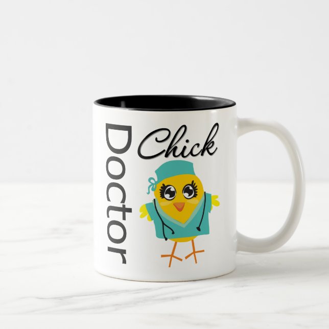Doktor Chick Zweifarbige Tasse (Rechts)