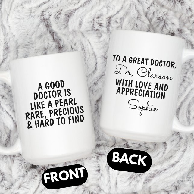 Doktor Danksagungs-Geschenk, Benutzerdefinierter D Kaffeetasse (Von Creator hochgeladen)
