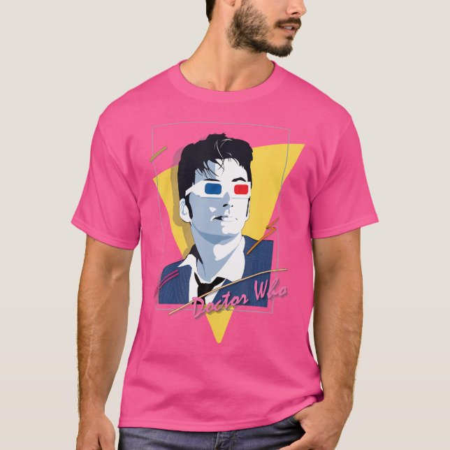 Doktor, der 80er Mieter Retro Time Traveller Sci-F T-Shirt (Vorderseite)