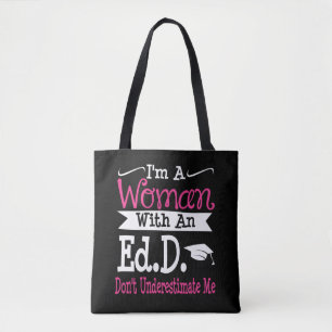 Doktor der Bildung EdD Abschluss Geschenk ihre Fra Tasche