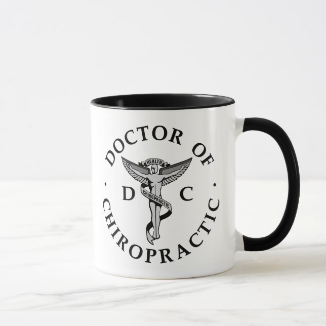 Doktor der Chiropraktik-Logo-Tasse Tasse (Rechts)