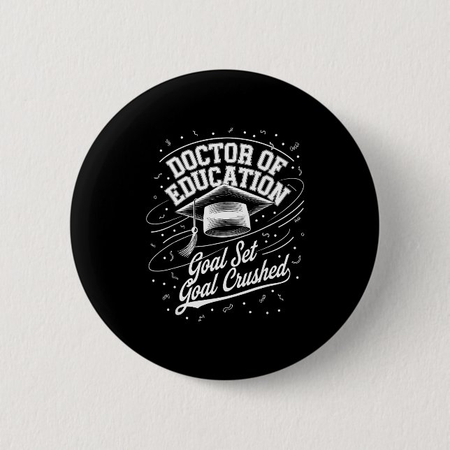Doktor der Erziehungswissenschaft Doktorgrad Absch Button (Vorderseite)