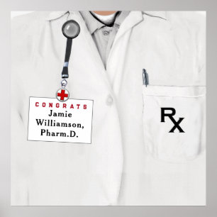 Doktor der Pharmazie Abschluss Glückwünsche Poster