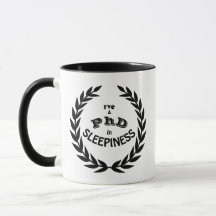Doktor der Schläfrigkeit Postdoc des Kaffees Lusti