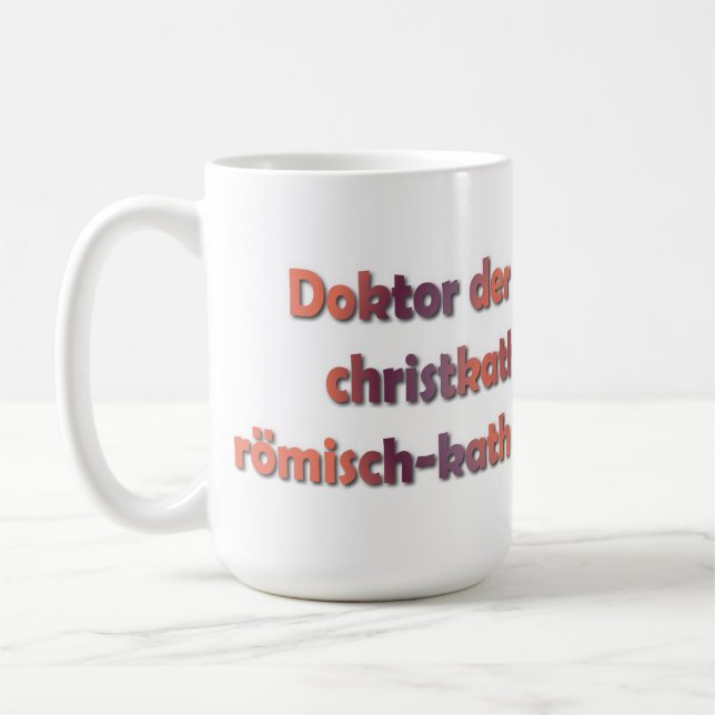 Doktor der Theologie Kaffeetasse (Links)