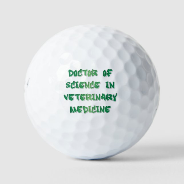 Doktor der Veterinärmedizin Golfball (Vorderseite)
